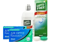 Lentes de Contato Air Optix Plus HydraGlyde for Astigmatism + Opti-Free Express - Packs