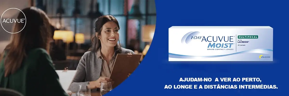 As suas Lentes de Contacto 1-Day Acuvue Mois for Multifocal em Lentes de Contacto 365