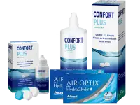 Lentes de Contato Air Optix Plus HydraGlyde + Confort Plus - Packs