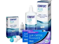 Lentes de Contato Air Optix Plus HydraGlyde Multifocal + Confort Plus - Packs