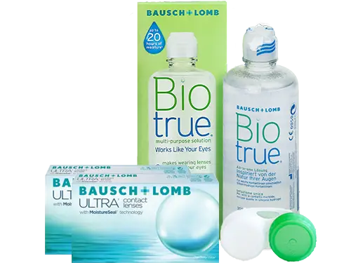 Lentes de Contato Bausch+Lomb ULTRA + Biotrue - Packs