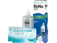 Lentes de Contato Bausch+Lomb ULTRA + Renu Multiplus - Packs