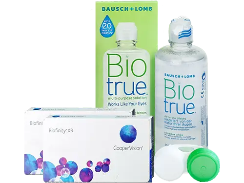 Lentes de Contato Biofinity XR + Biotrue - Packs