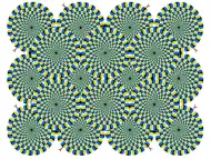 Ilusão de ótica: sensação de movimento Ilusão de ótica: sensação de movimento