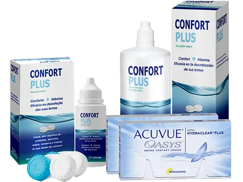 Lentes de Contato Acuvue Oasys + Confort Plus - Packs