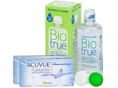 Lentes de Contato Acuvue Oasys + Biotrue - Packs