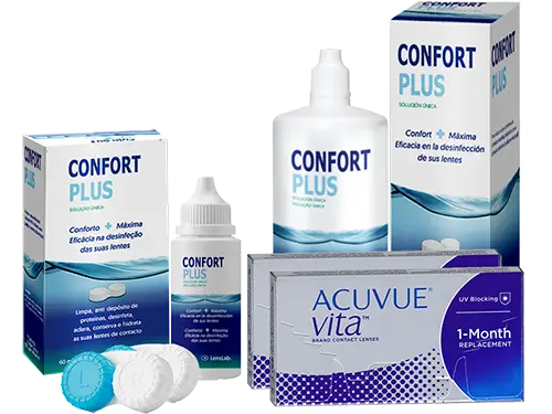 Lentes de Contato Acuvue Vita + Confort Plus - Packs