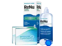 Lentes de Contato Purevision2 + Renu Multiplus - Packs