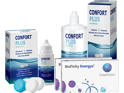 Lentes de Contato Biofinity Energys + Confort Plus - Packs