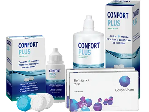 Lentes de Contato Biofinity Toric XR + Confort Plus - Packs