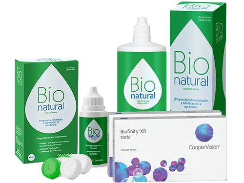 Lentes de Contato Biofinity Toric XR + BioNatural - Packs