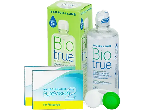 Lentes de Contato Purevision2 for Presbyopia + Biotrue - Packs